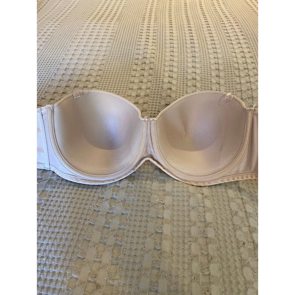 Vanity Fair Strapless Underwire Bra 40D Nude Color 5 Hooks Model 74380 - Picture 5 of 9
